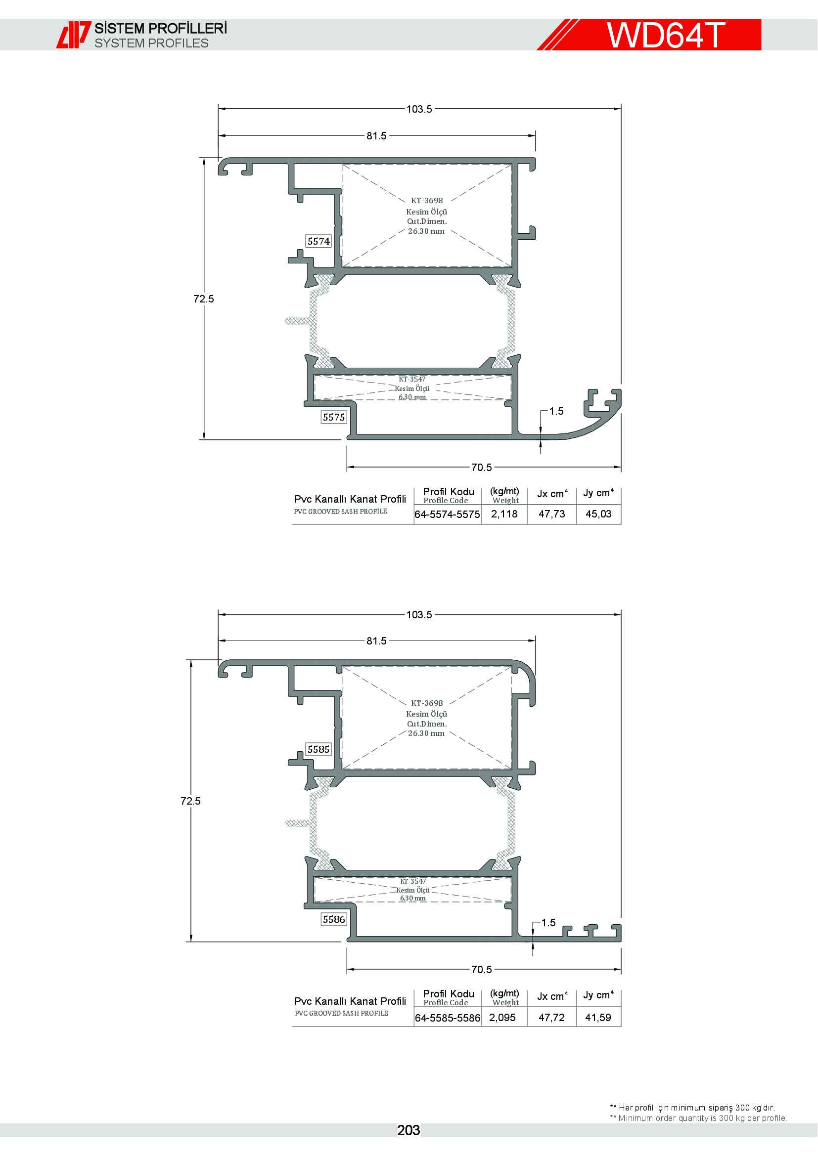 S 64 Yalıtımlı Alüminyum 41